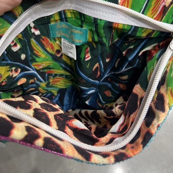 Antica Sartoria Tropical Toucan Birds Print Clutch - Picture 4 of 6